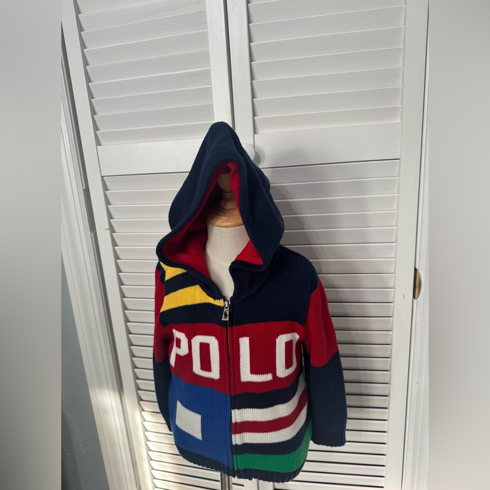 Polo by Ralph Lauren Kids/Boys Multicolor Zip-Up Hoodie